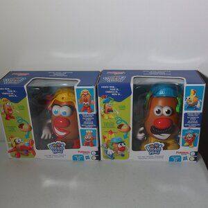 Playskool Hasbro Mr & Mrs. Potato Head Fryin' High Airplane Helicopter Lot